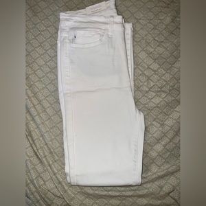 NWT judy blue. Size 11/30 high waisted, skinny white denim pants